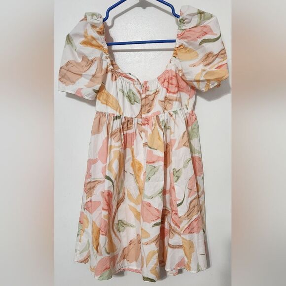 Abercrombie and Fitch Keyhole Babydoll Dress floral size XSP - Picture 4 of 10